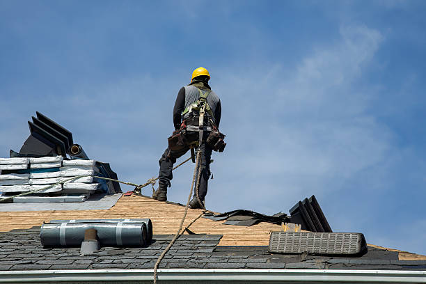 Professional Roofing technician working in Gilberton, PA